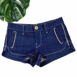 7 FOR ALL MANKIND DENIM TRIM FLAP POCKET  SHORTS